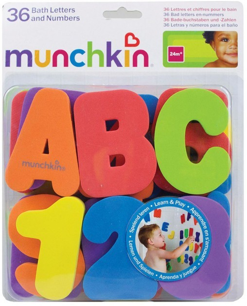 

Игрушечный набор для ванны Munchkin MU-01890 Буквы и цифры