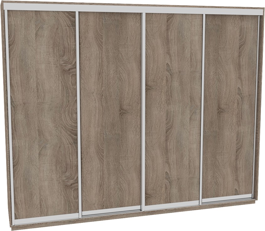 

Шкаф-купе ДОМ В346 Дуб сонома трюфель ДСП 340x60x240