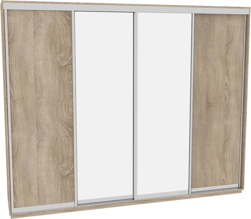 

Шкаф-купе ДОМ В336 Дуб сонома ДСП+Зеркало 330x60x240