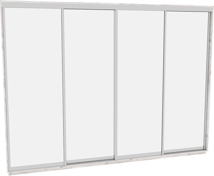 

Шкаф-купе ДОМ В356 Аляска Зеркало 350x60x240