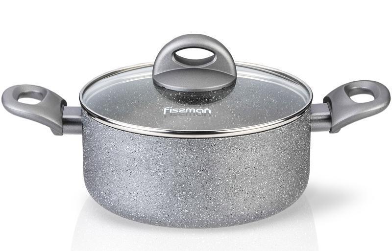 

Кастрюля Fissman MOON STONE 4.9л со стеклянной крышкой (FN-AL-4409_psg)