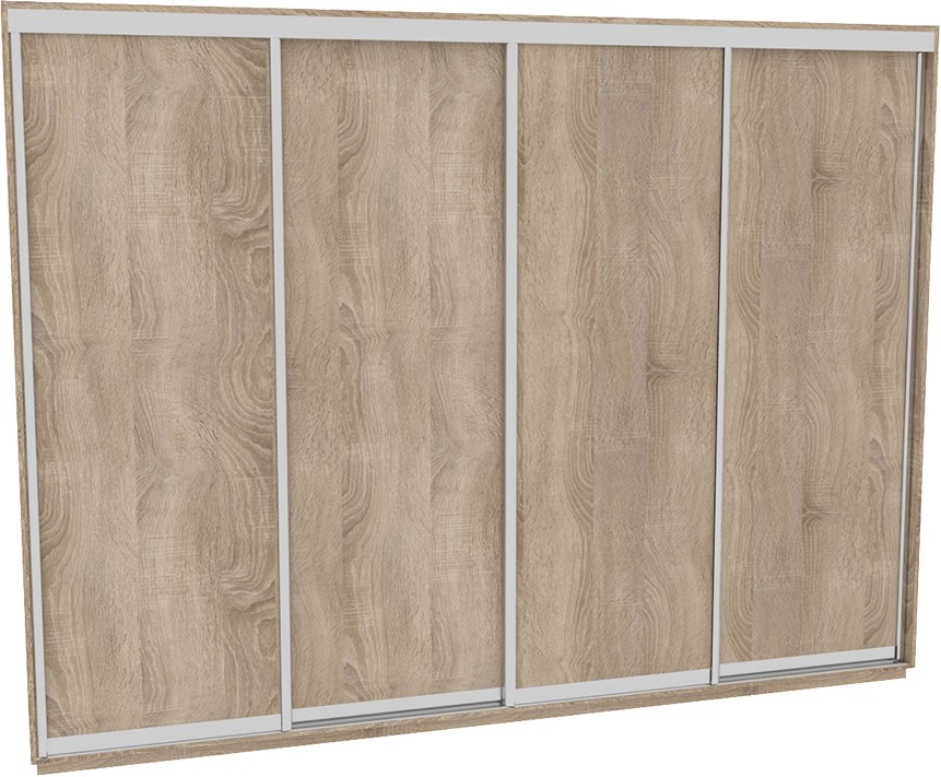 

Шкаф-купе ДОМ В396 Дуб сонома ДСП 390x60x240