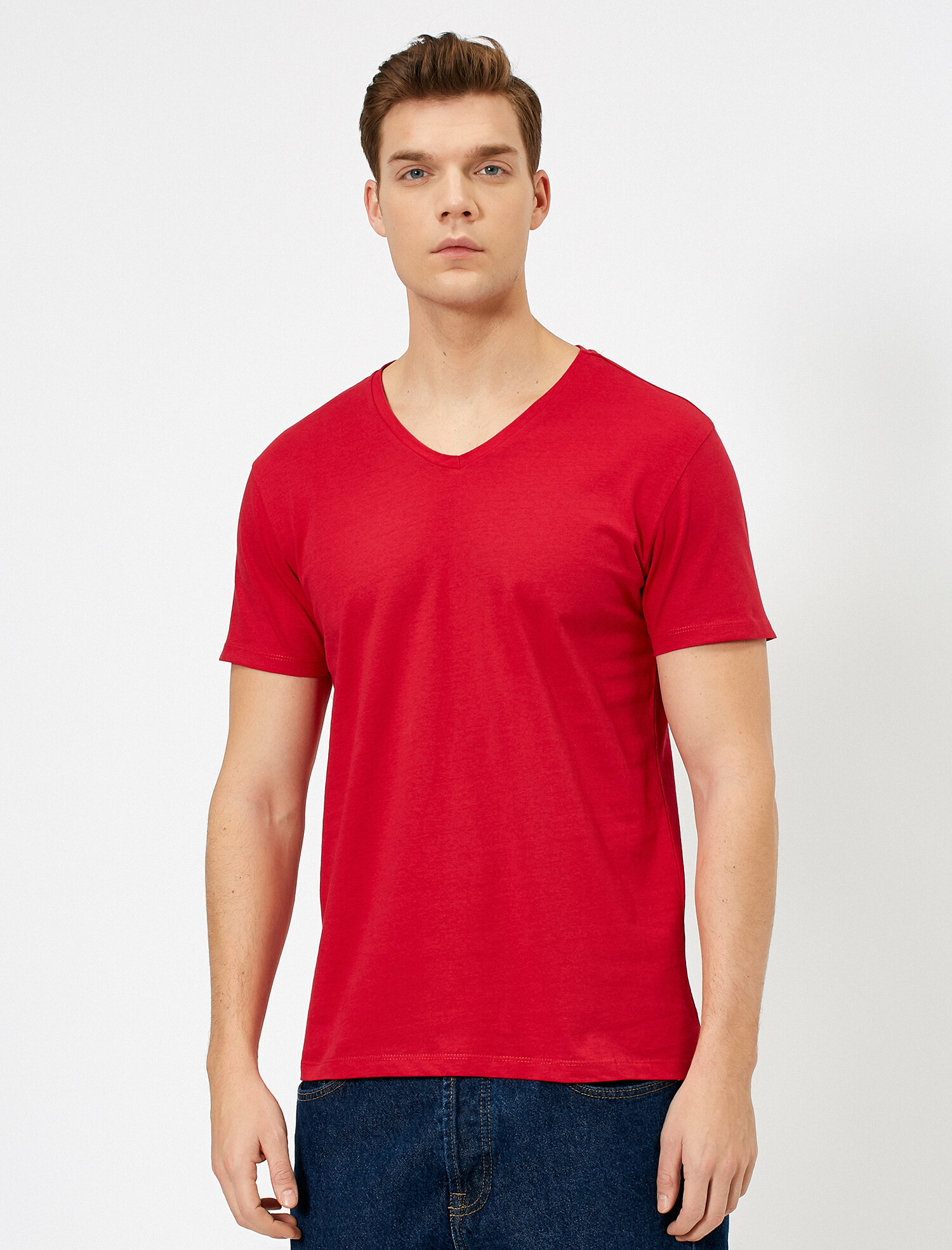 

Футболка Koton 0YAM12138LK-401 L Red