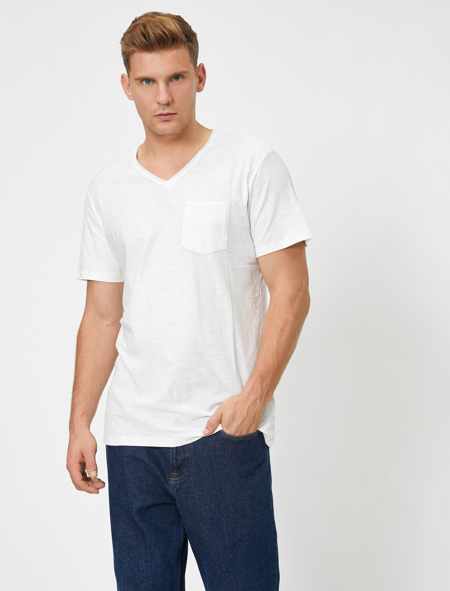 

Футболка Koton 0YAM12058LK-001 XL Off White