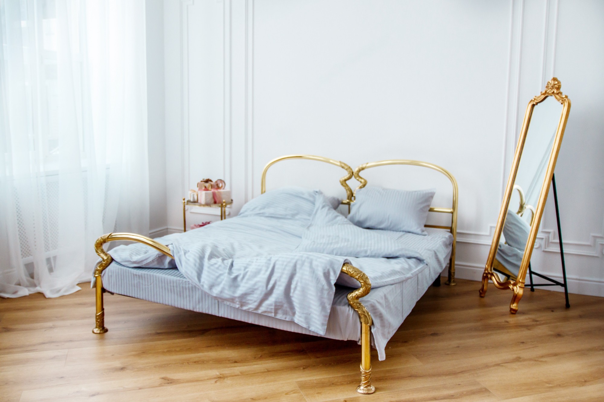 

Постельное бельё Textile Hygge сатин страйп 180х220 серый 203312001