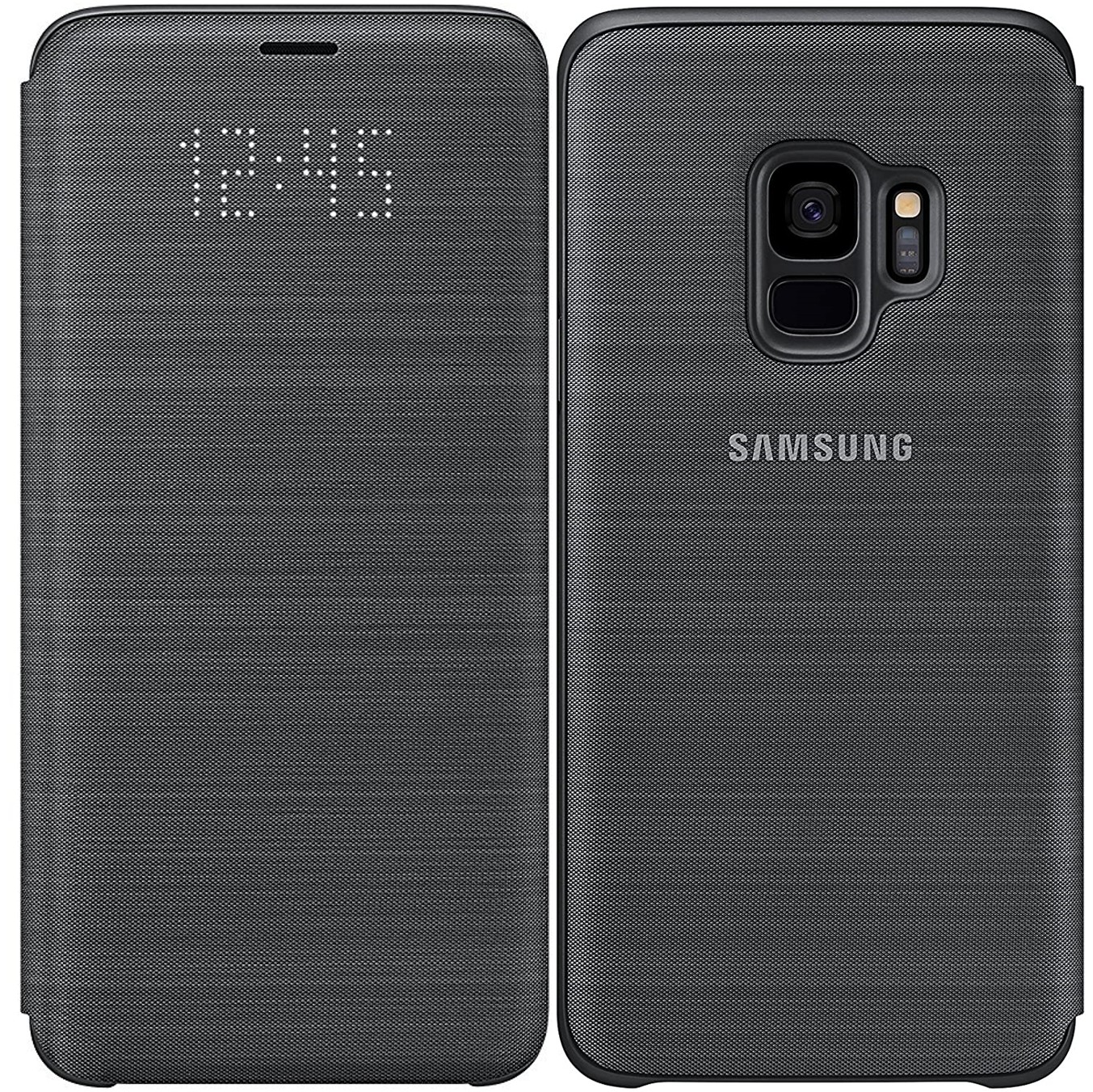 

​Оригинальный смарт чехол книжка Samsung Led Wallet Cover Galaxy S9 EF-NG960 black