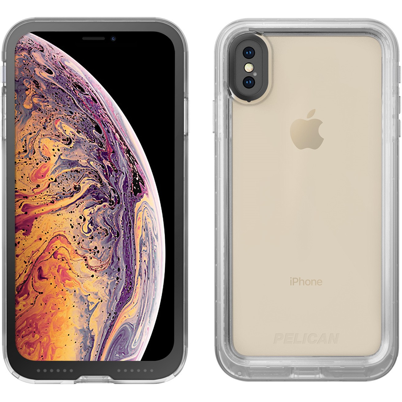

​Водонепроницаемый чехол бампер IP68 Pelican Marine Apple Iphone Xs Max 6.5″ clear