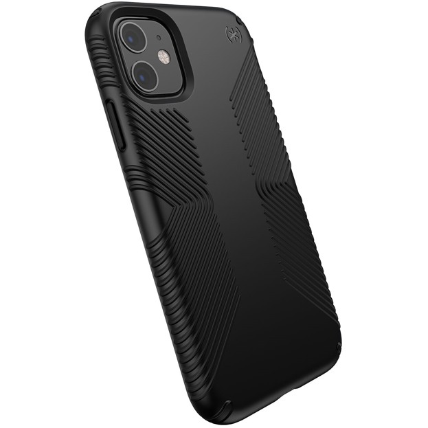 

​Антибактериальный противоударный чехол бампер Speck Presidio Grip Designed for Impact Apple Iphone 11 6.1″ Black