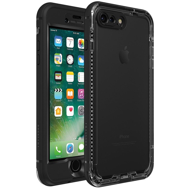 

​Водонепроницаемый противоударный чехол Lifeproof Nuud Iphone 7 plus + Iphone 8 plus + clear/black