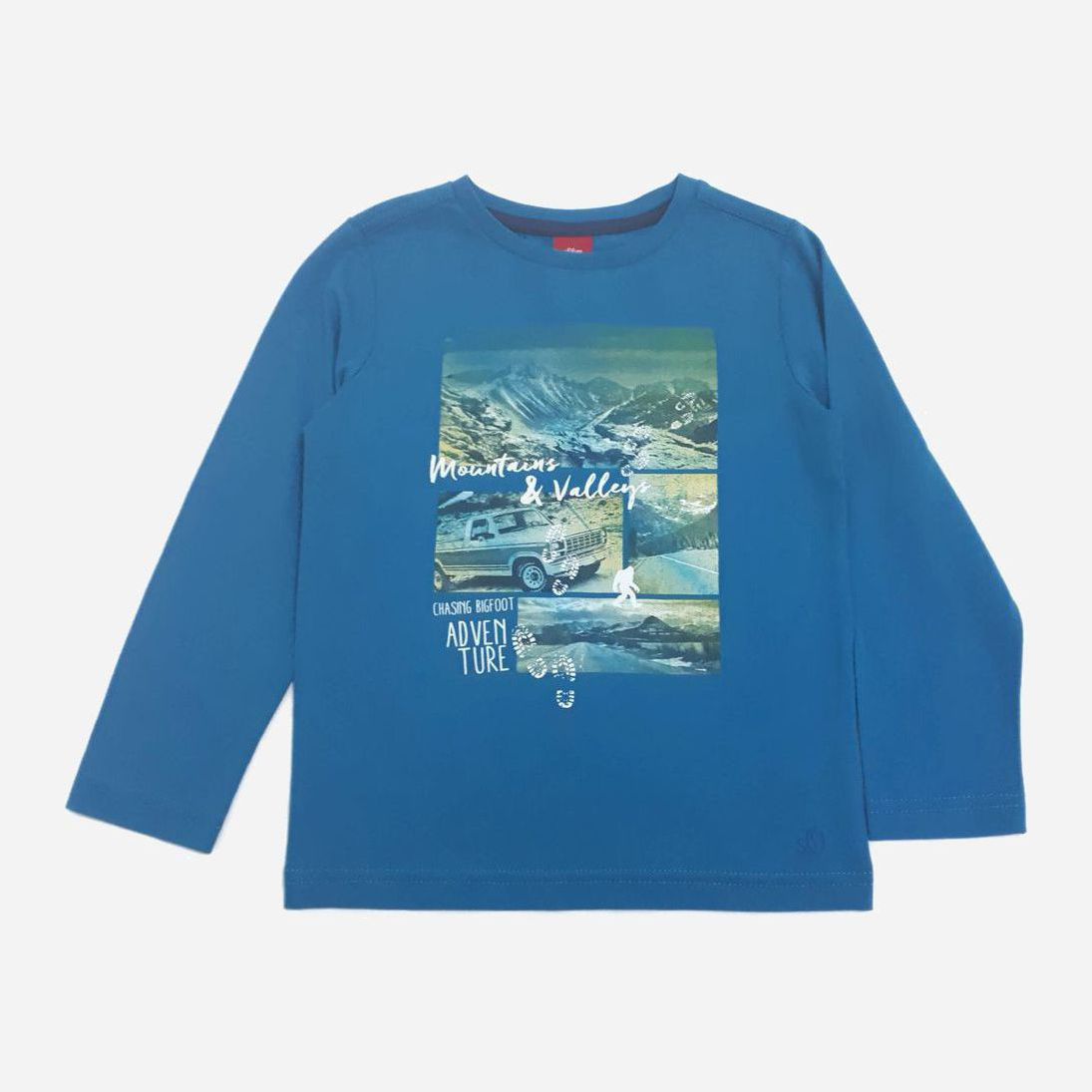 

Футболка с длинными рукавами s.Oliver 63609316164 104-110 см Синий/Белый/Желтый