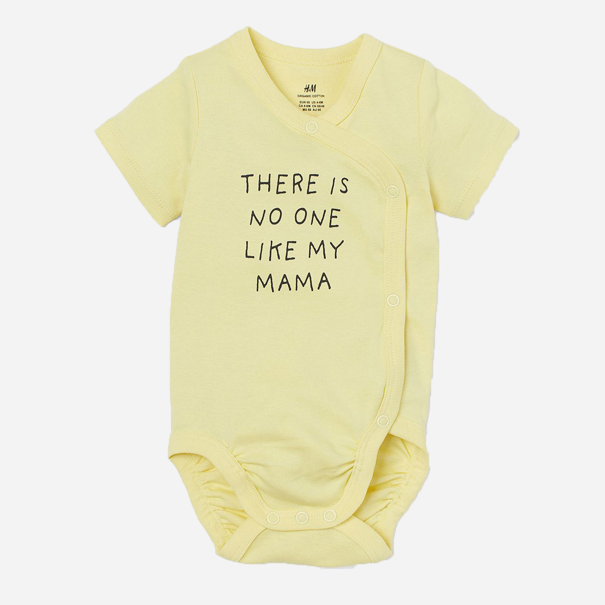 

Боди-распашонка H&M 767983 74 см Желтая