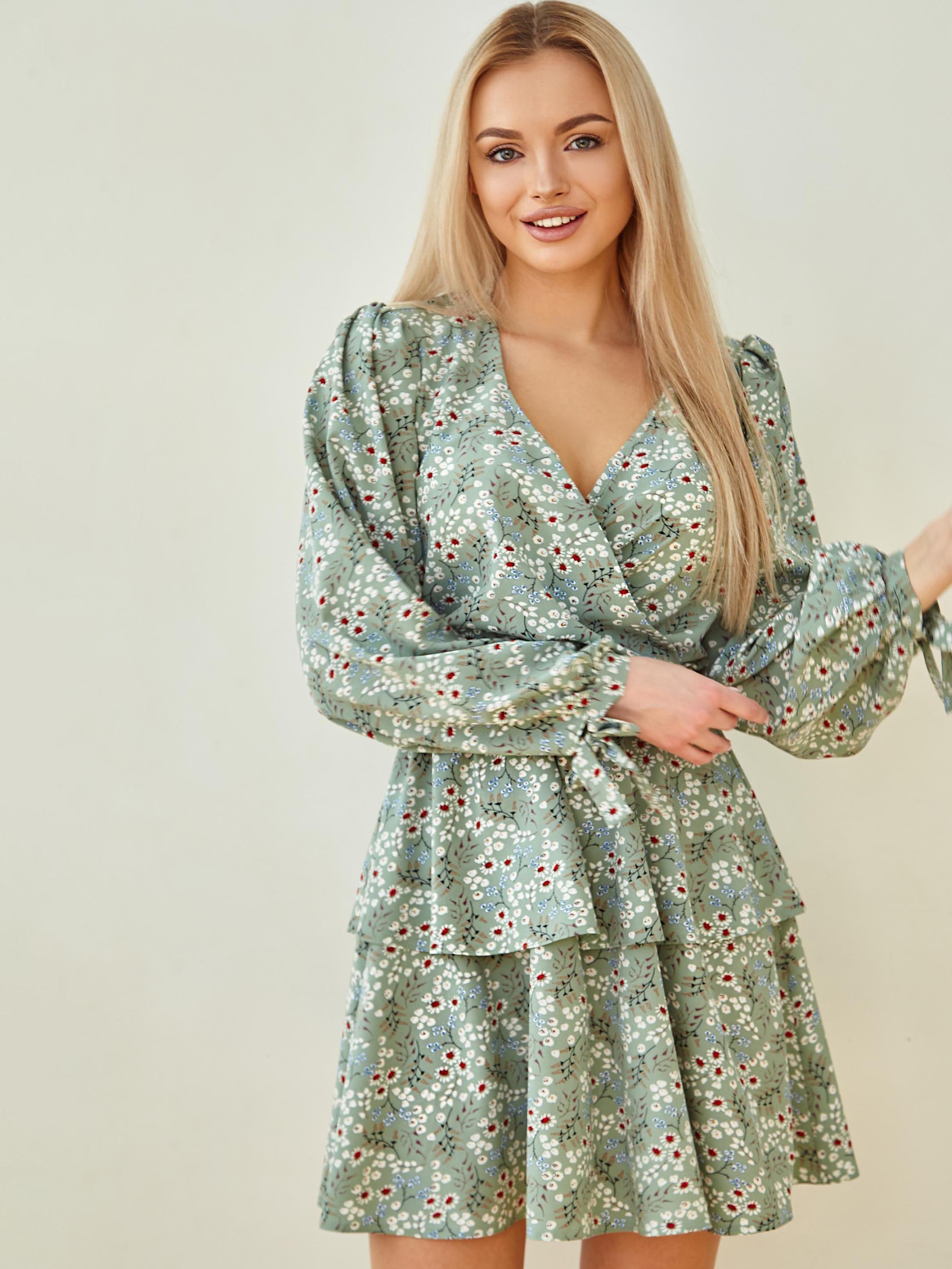 

Платье Jadone Fashion Леена S Оливковое