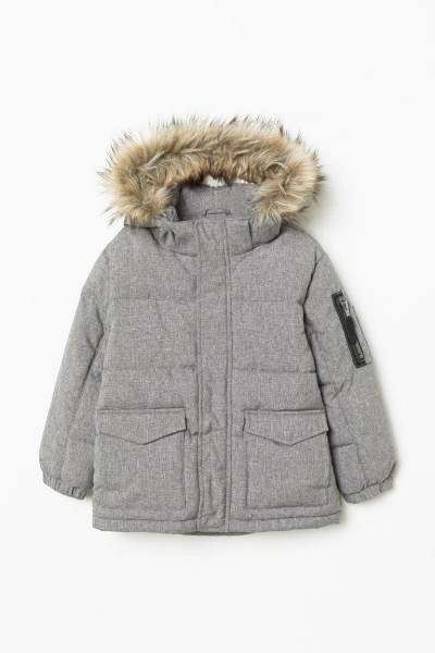 

Куртка H&M для мальчика серая евро зима 170