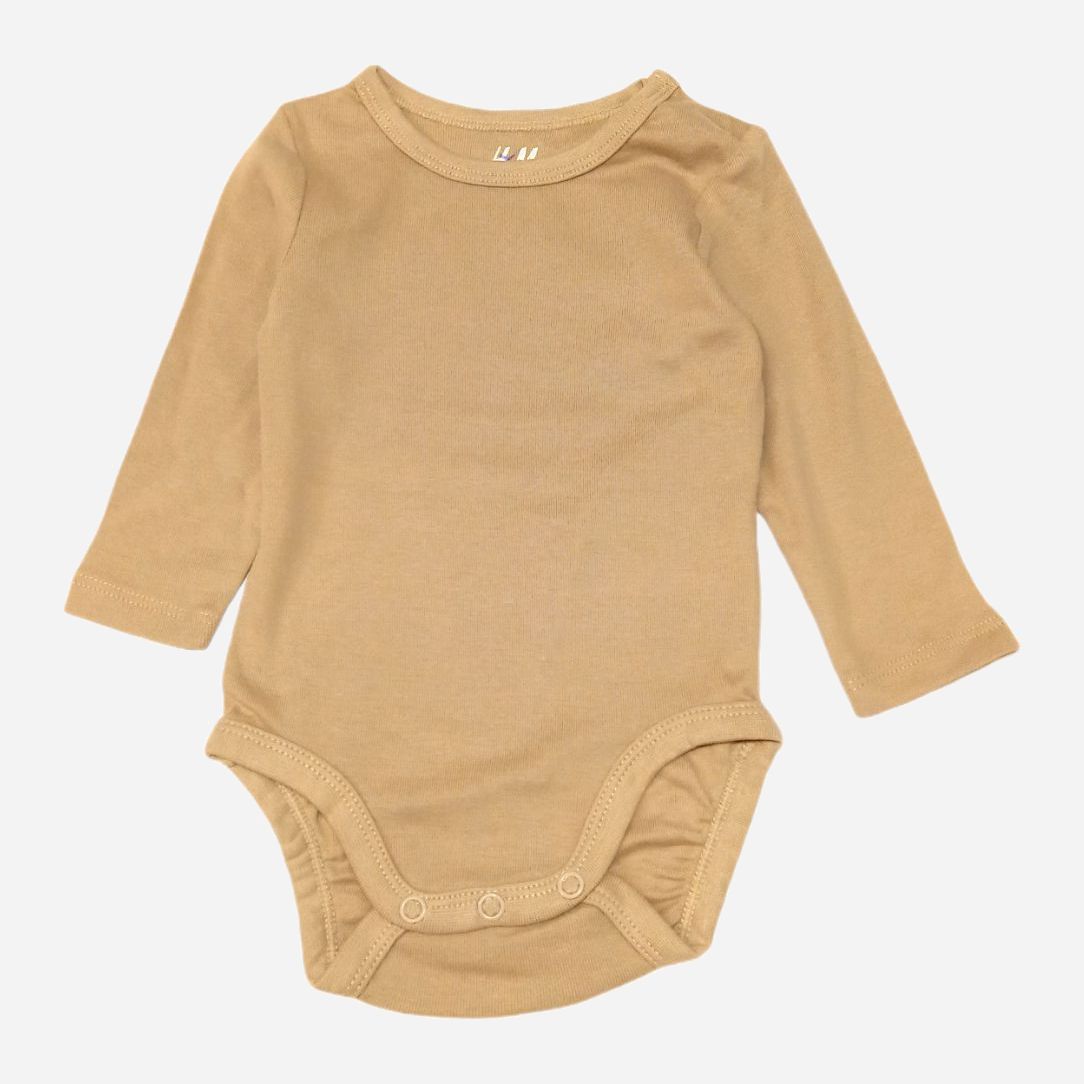 

Боди H&M 693235 62 см Темно-бежевое