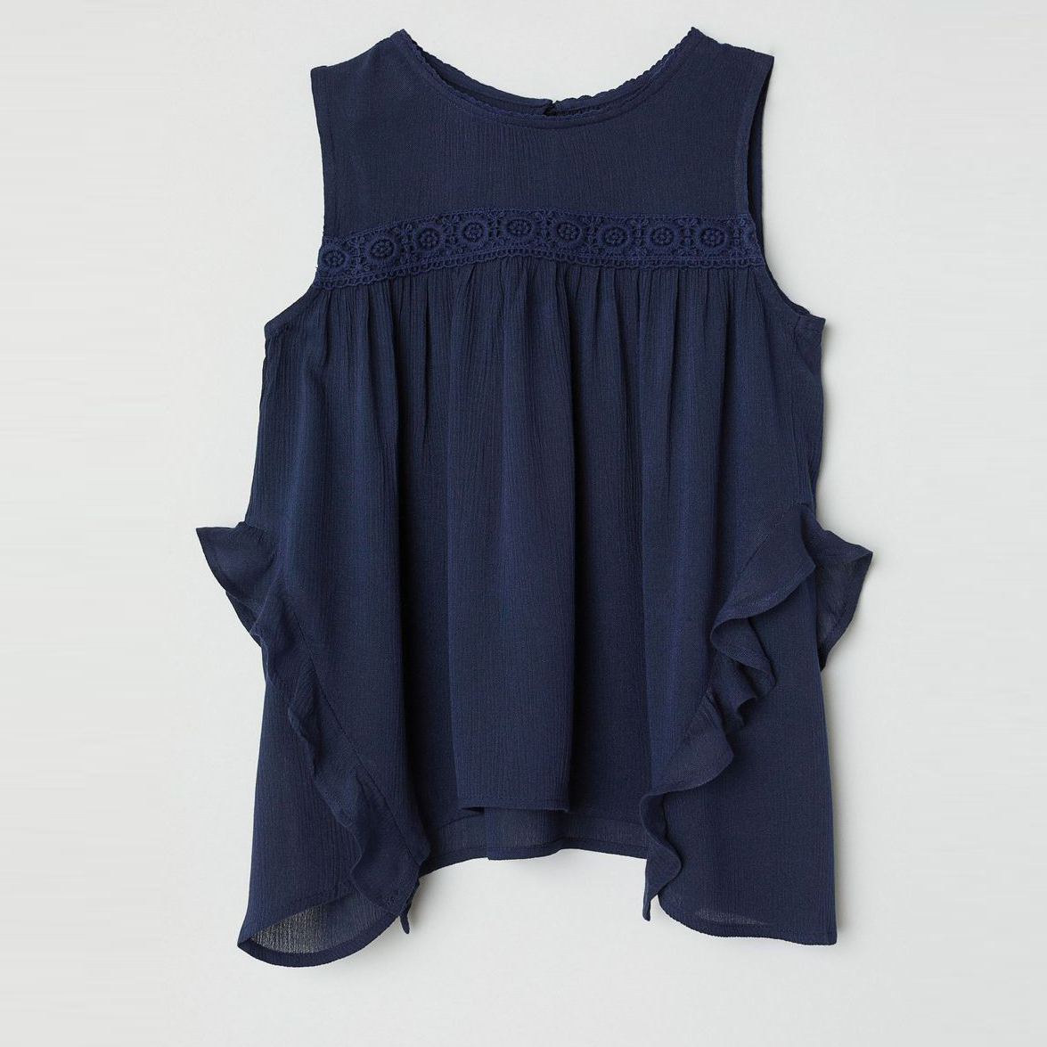 

Блуза H&M 559061 146 см Темно-синяя