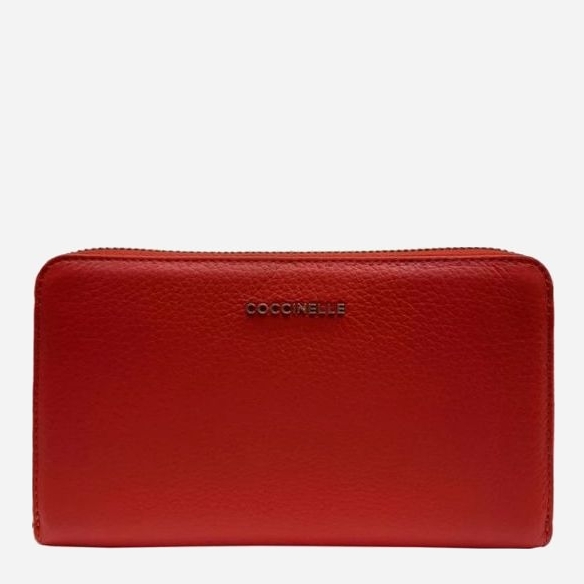 

Женский кошелек кожаный Coccinelle Portafoglio Pelle Vitello E2EW5113201-R08 Polish Red