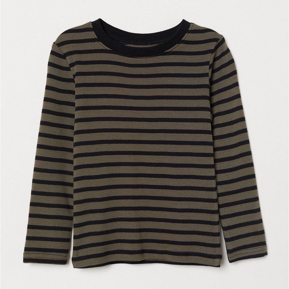 

Футболка с длинными рукавами H&M 698011 98-104 см Хаки