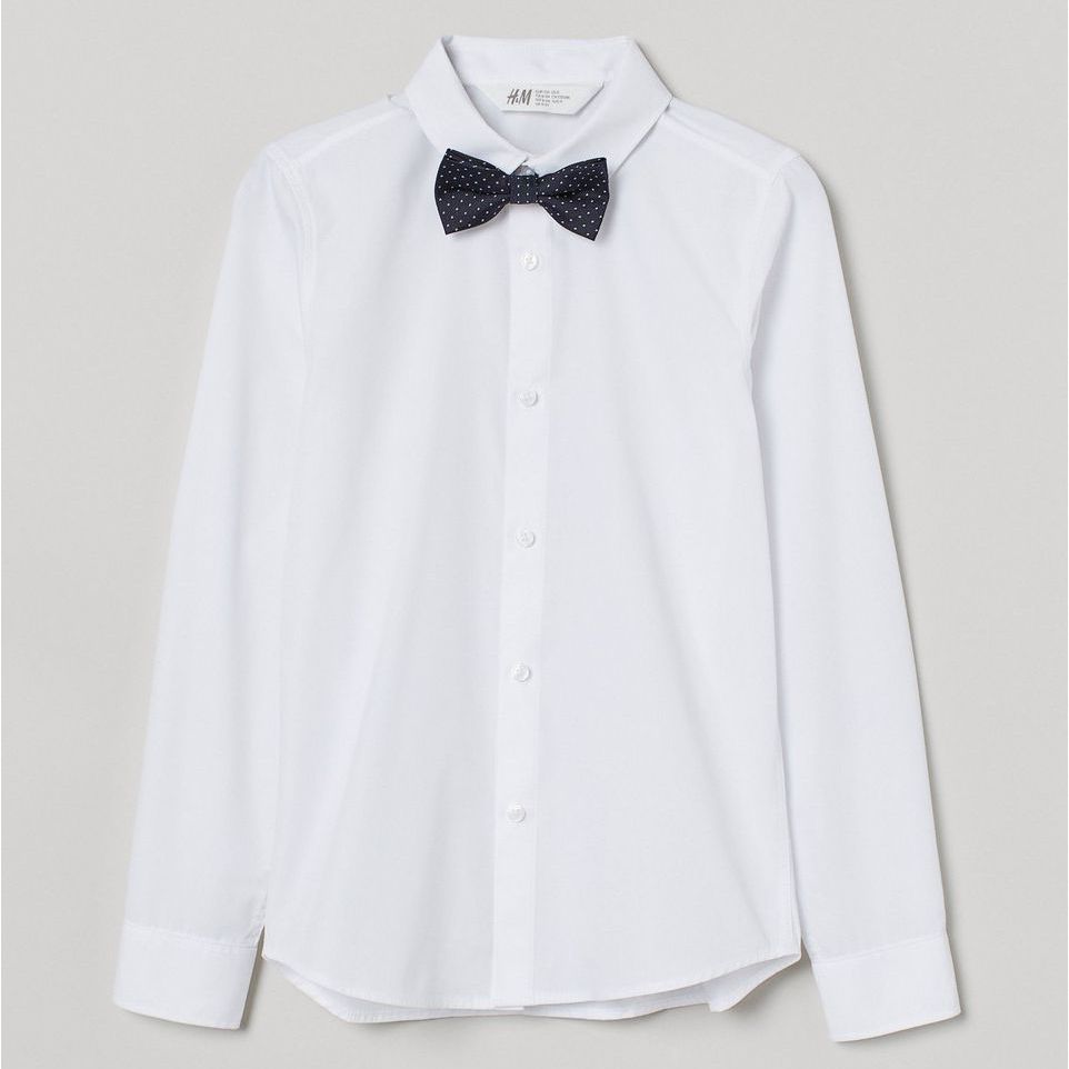 

Рубашка + бабочка H&M 754344 152 см Белые