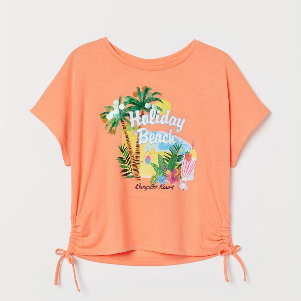 

Футболка H&M 875873 170 см Оранжевая