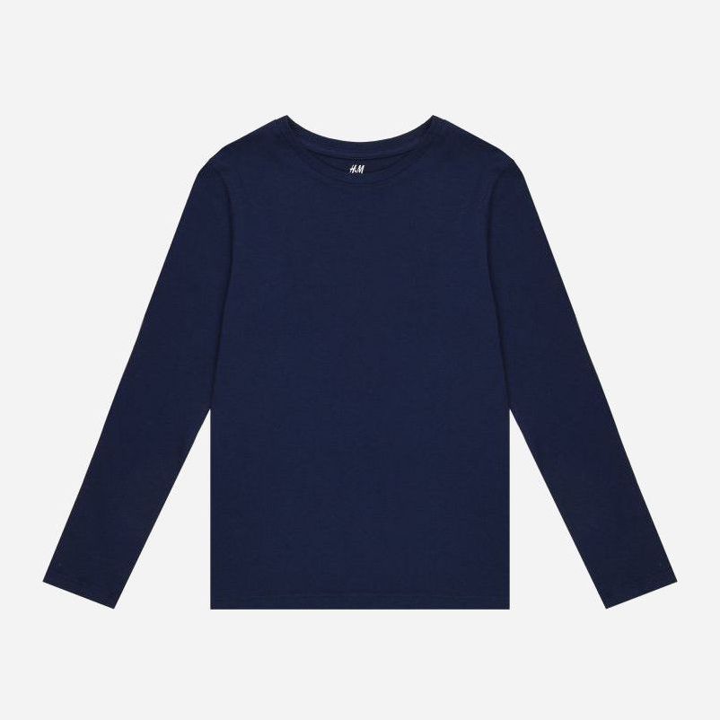

Футболка с длинными рукавами H&M 749175 110-116 см Синяя
