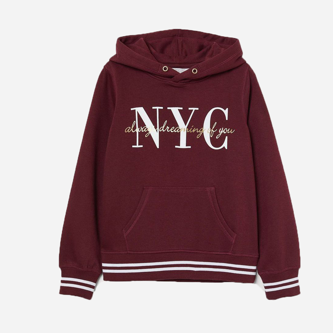 

Худи H&M 744112 134-140 см Бордовое