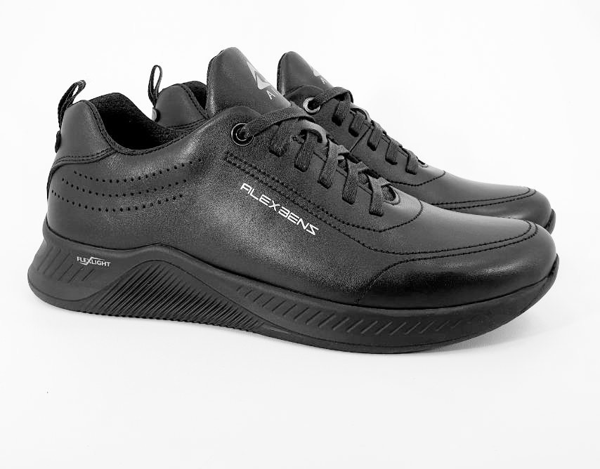 

Кроссовки мужские Alex Benz PS-1 черные весенние осенние натуральные кожаные спортивные 40 27 см (1352-К)