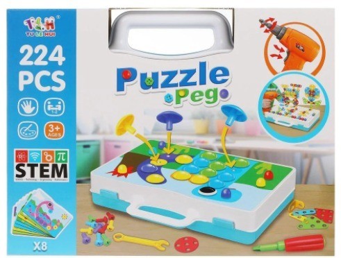 

Конструктор Tu Le Hui "Puzzle Peg" чемодан. На 224 детали