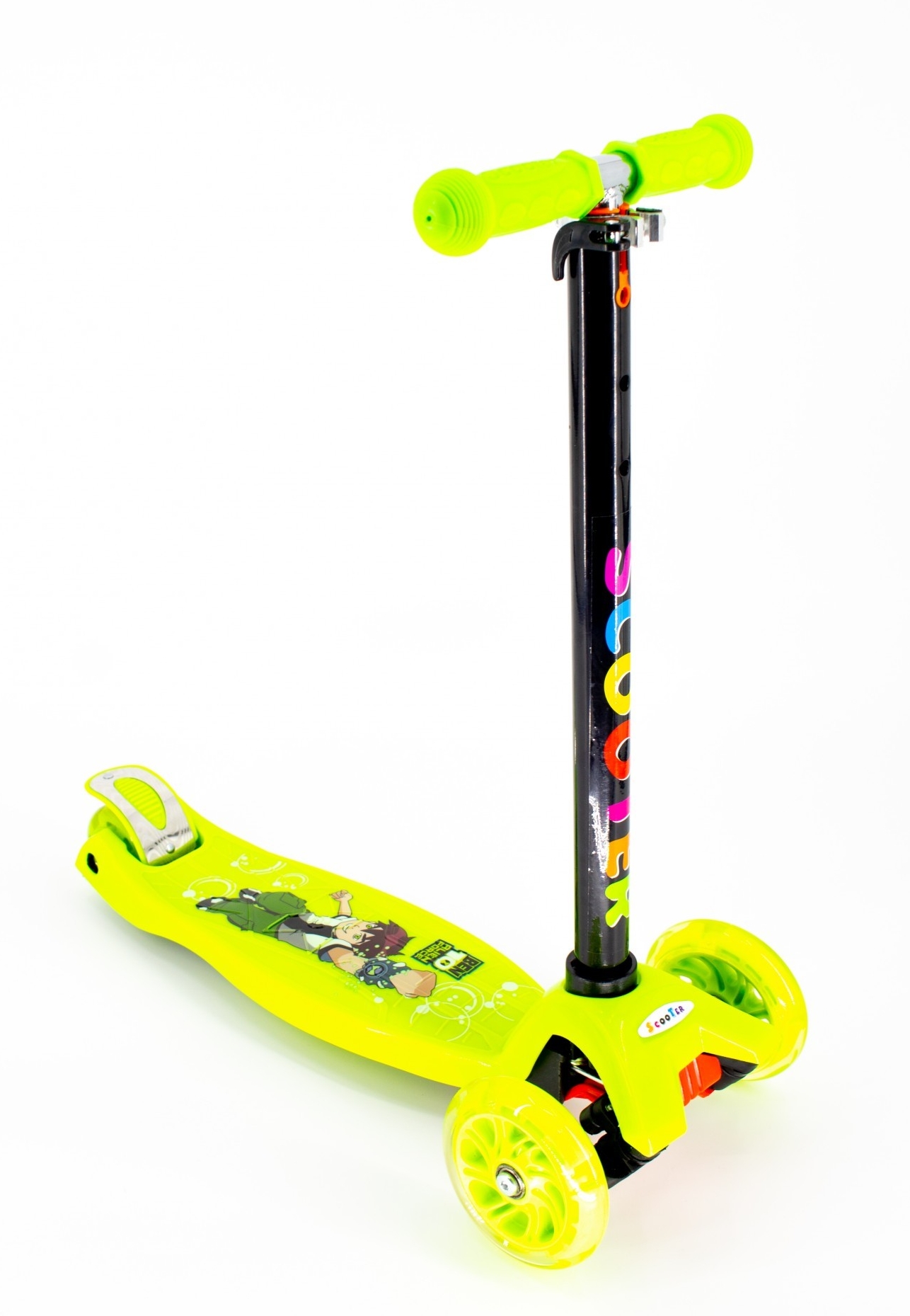 

Самокат детский Scooter Pro с подсветкой колес 036STY Желтый