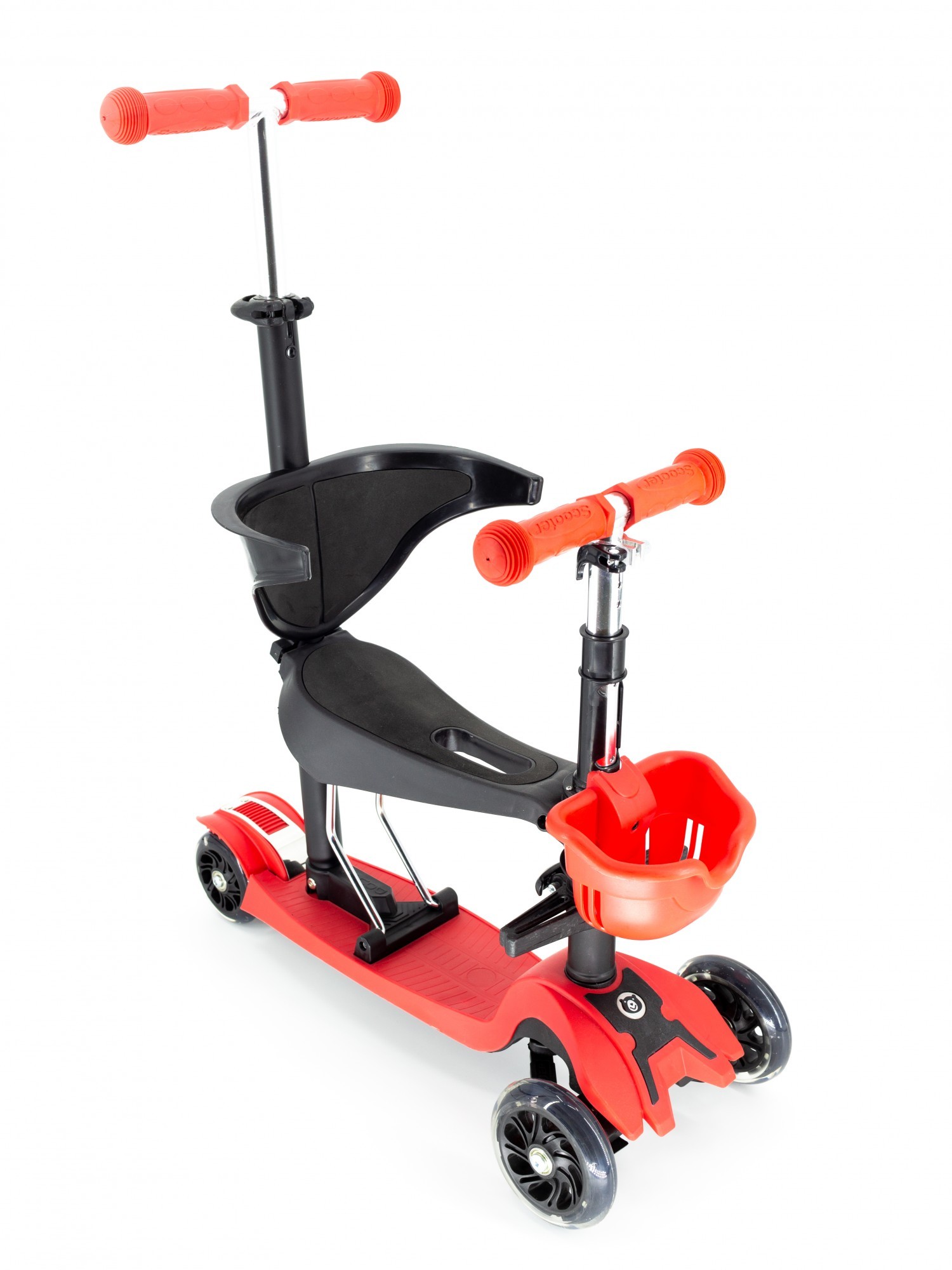 

Самокат со спинкой Scooter Pro BH5 Красный