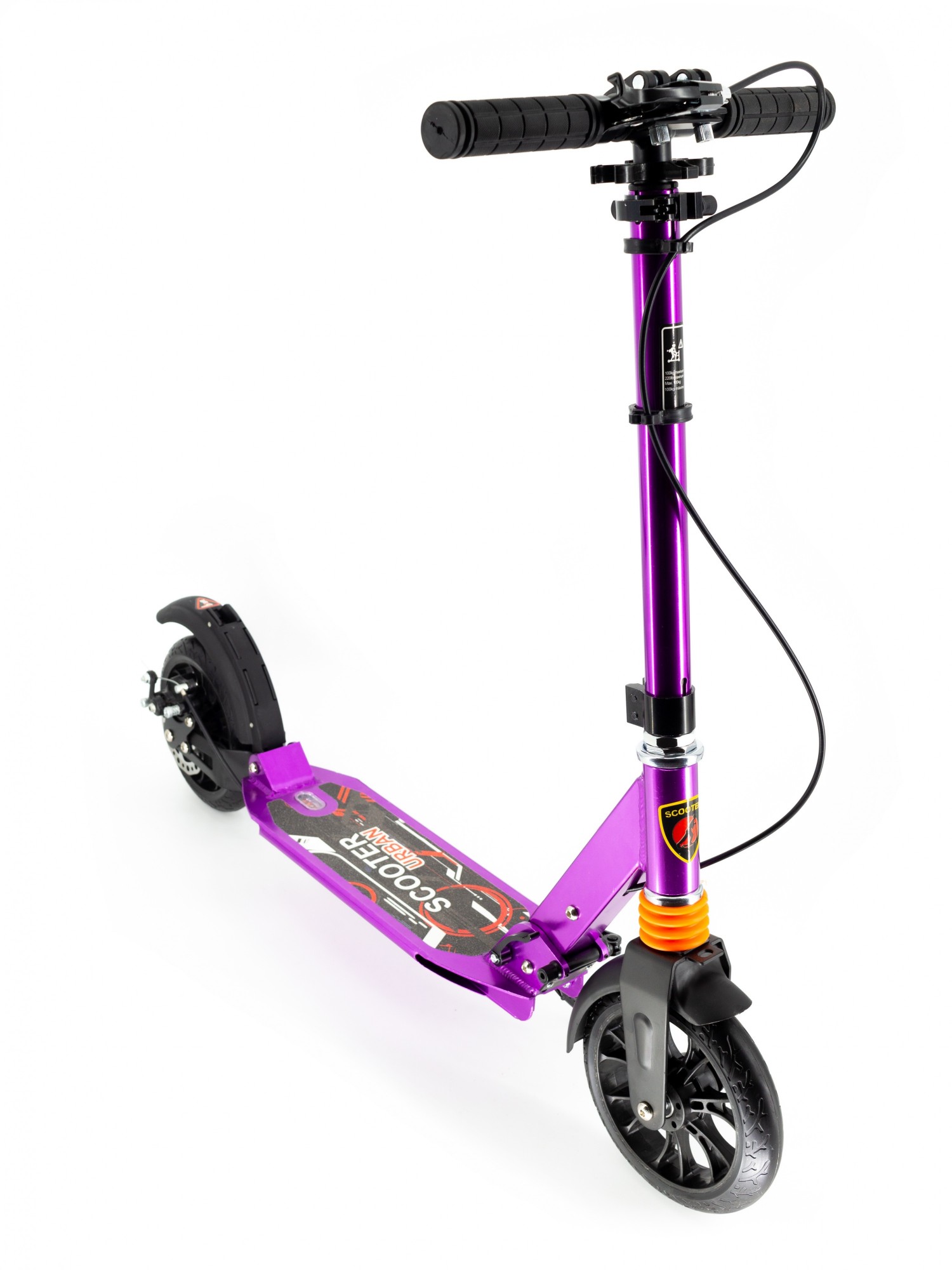 

Самокат Scooter с дисковыми тормозами 117-B2 Розовый