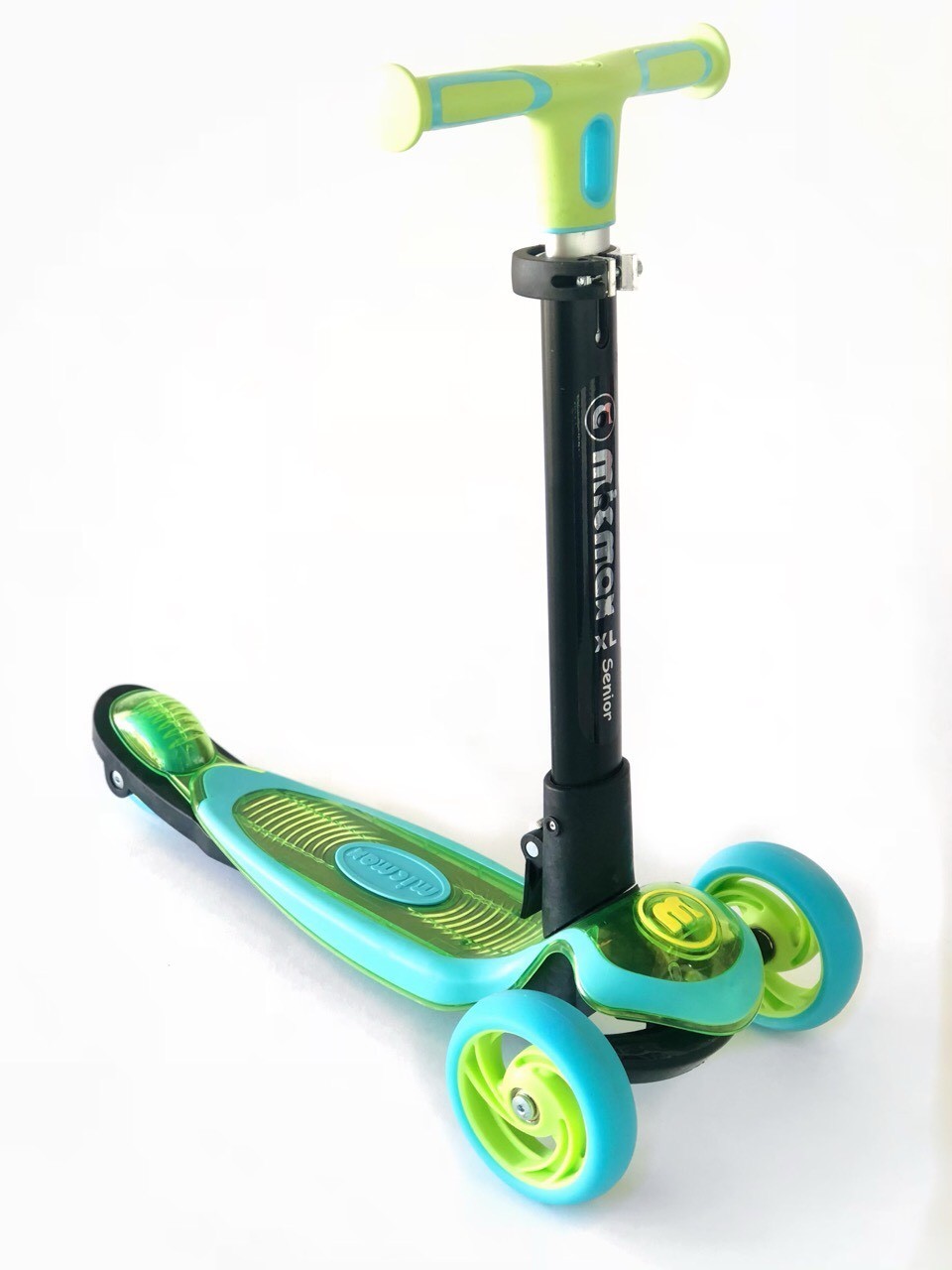 

Самокат детский Scooter NEW 2020 с подсветкой колес MG09D Синий с зеленым