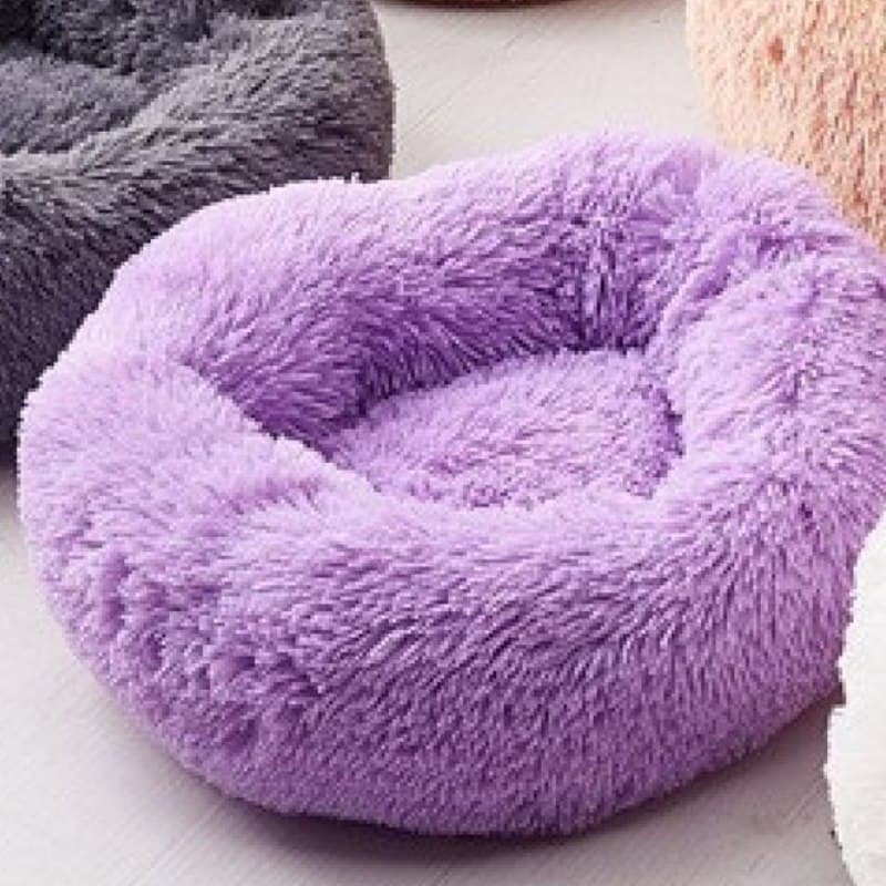 

Лежак для кошек и собак, лежанка-подушка, кровать цвет фиолетовый L 60 см до 9 кг