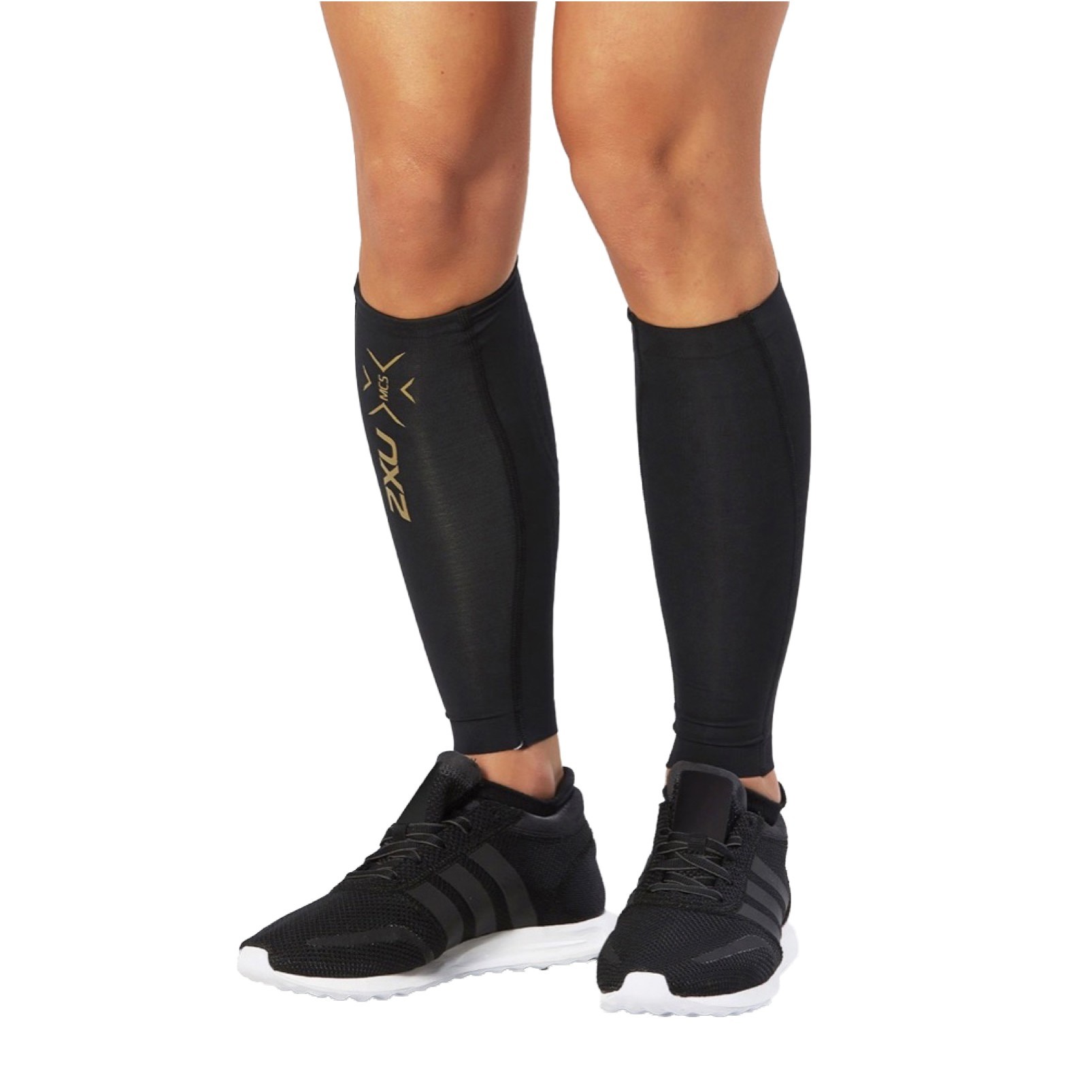 

Компрессионные гетры 2XU, MCS Compression Calf Guard, L, черный/золотой логотип