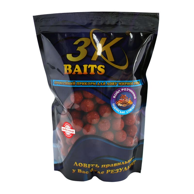 

Бойл 3KBaits растворимый пылящий Индийские специи 20мм 800г (3KB1218)
