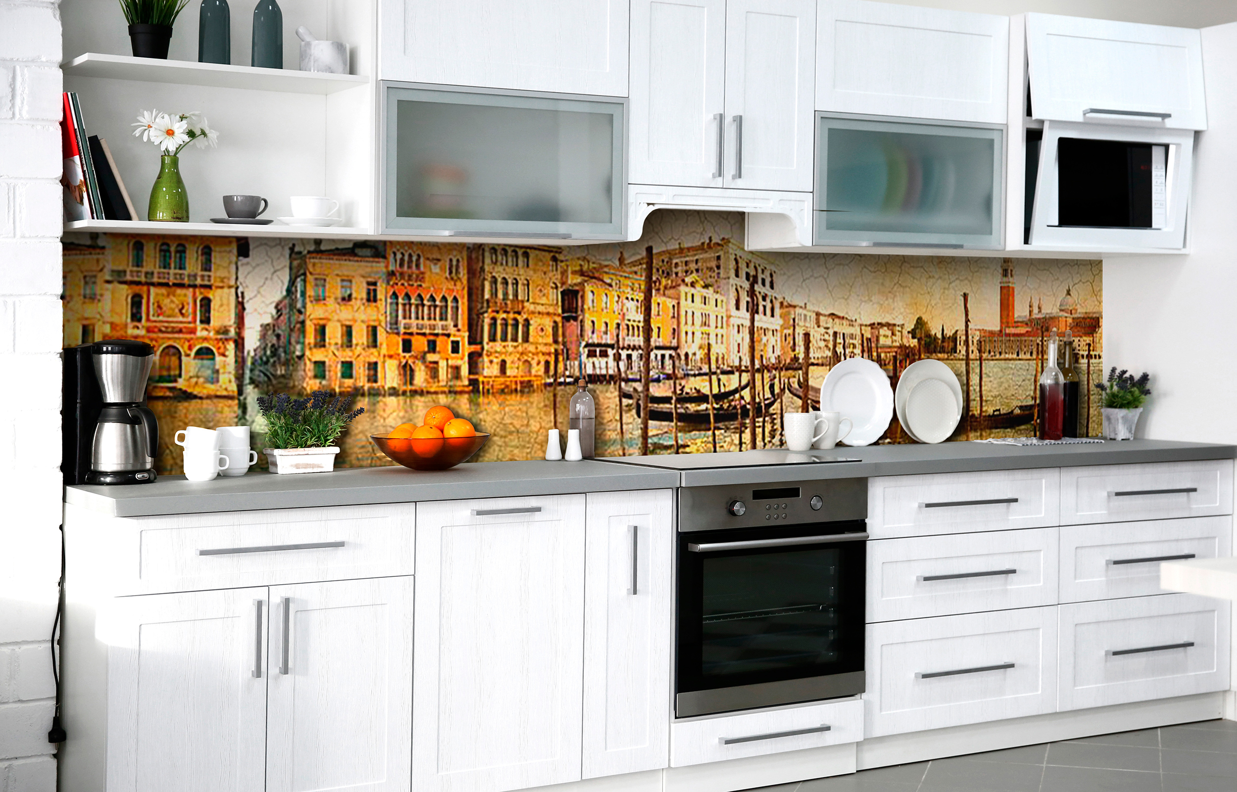 

Скинали на кухню Zatarga Гондолы у пристани 600х2500 мм