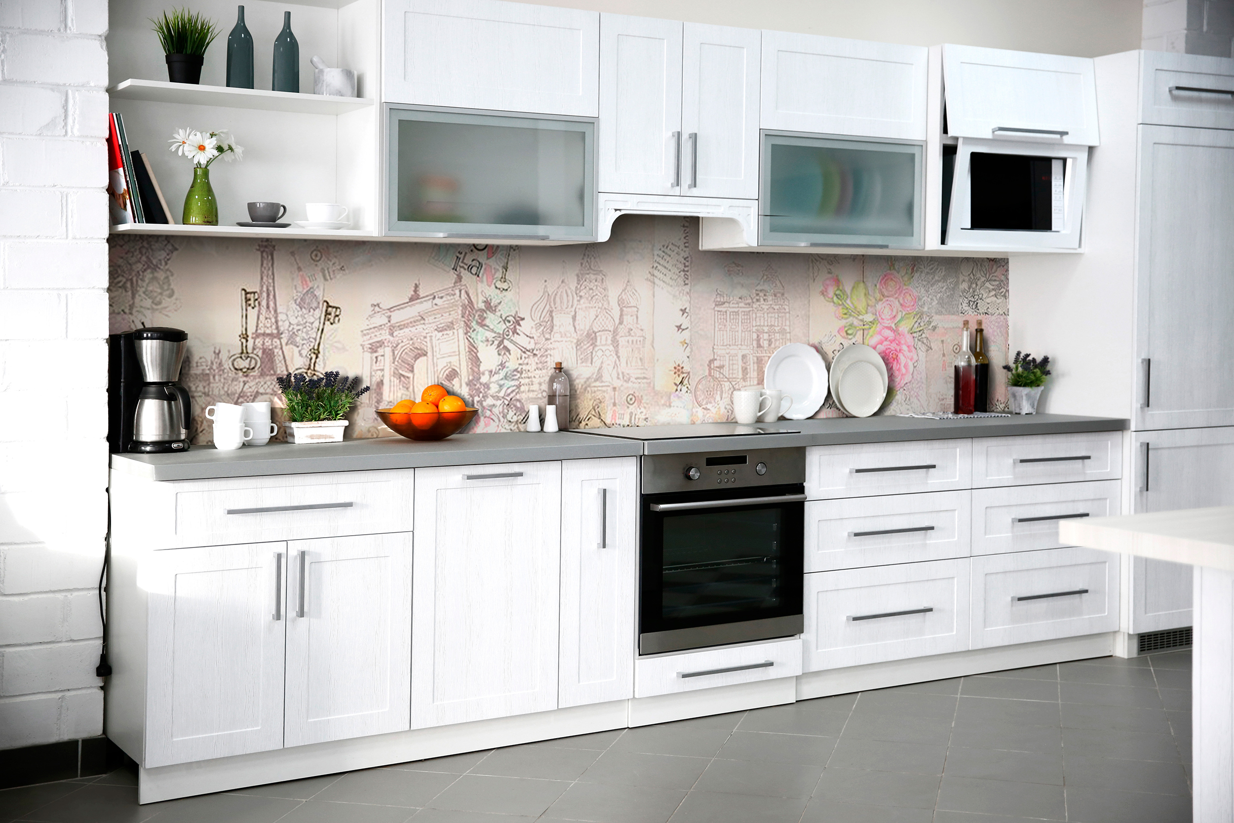 

Скинали на кухню Zatarga Ключи в Европу 600х2500 мм