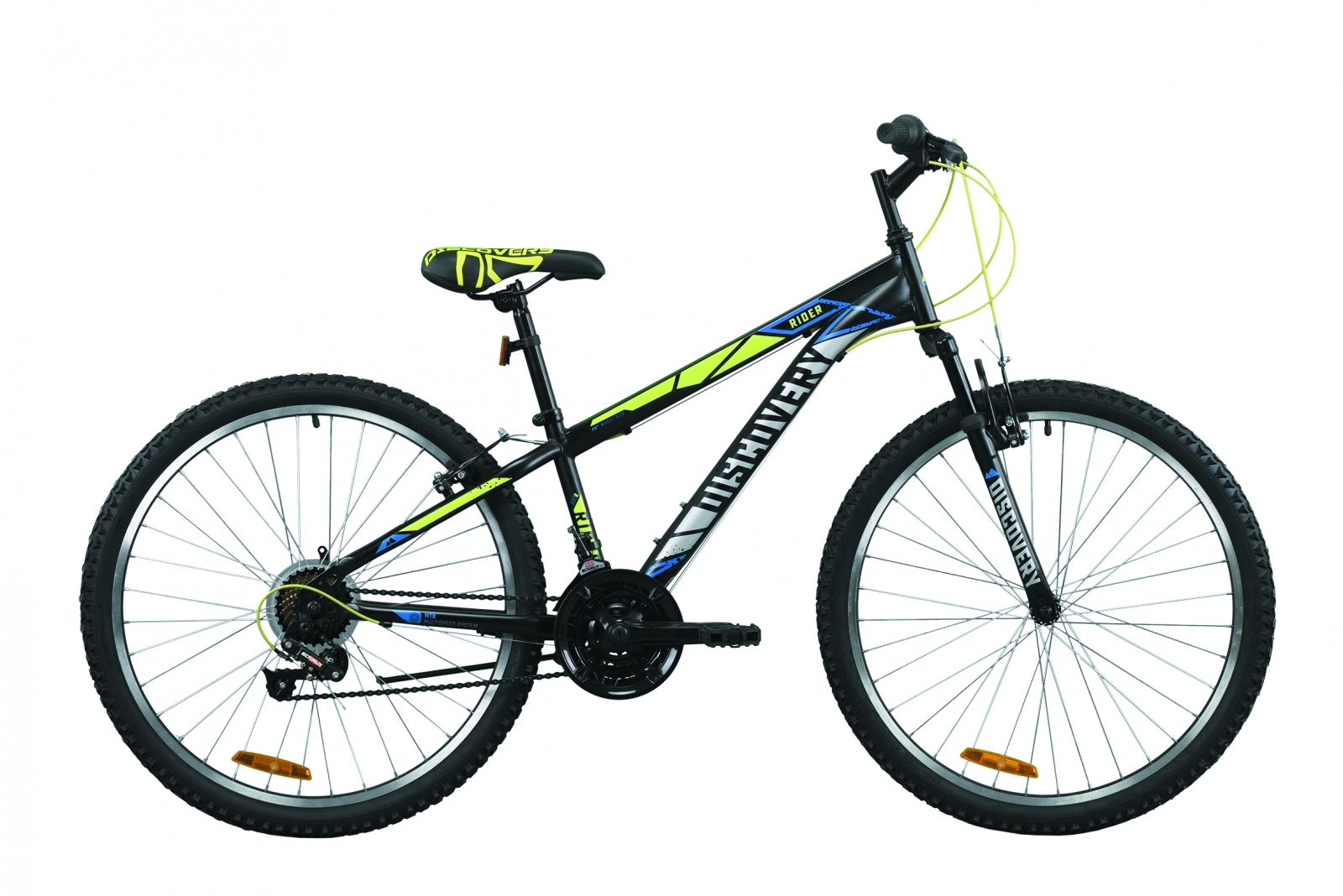 

Велосипед 26" Discovery RIDER 13" черно-салатно-серый (м) 2020