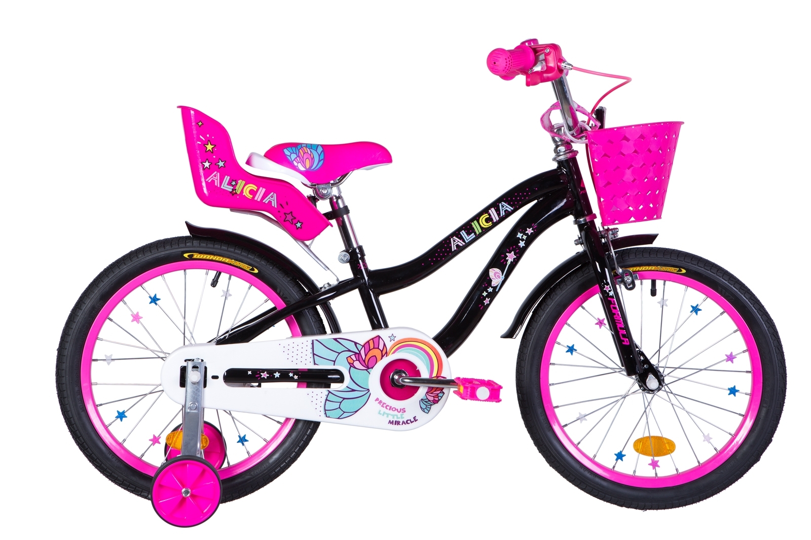 

Велосипед 18" Formula ALICIA 9,5" черный с розовым 2021