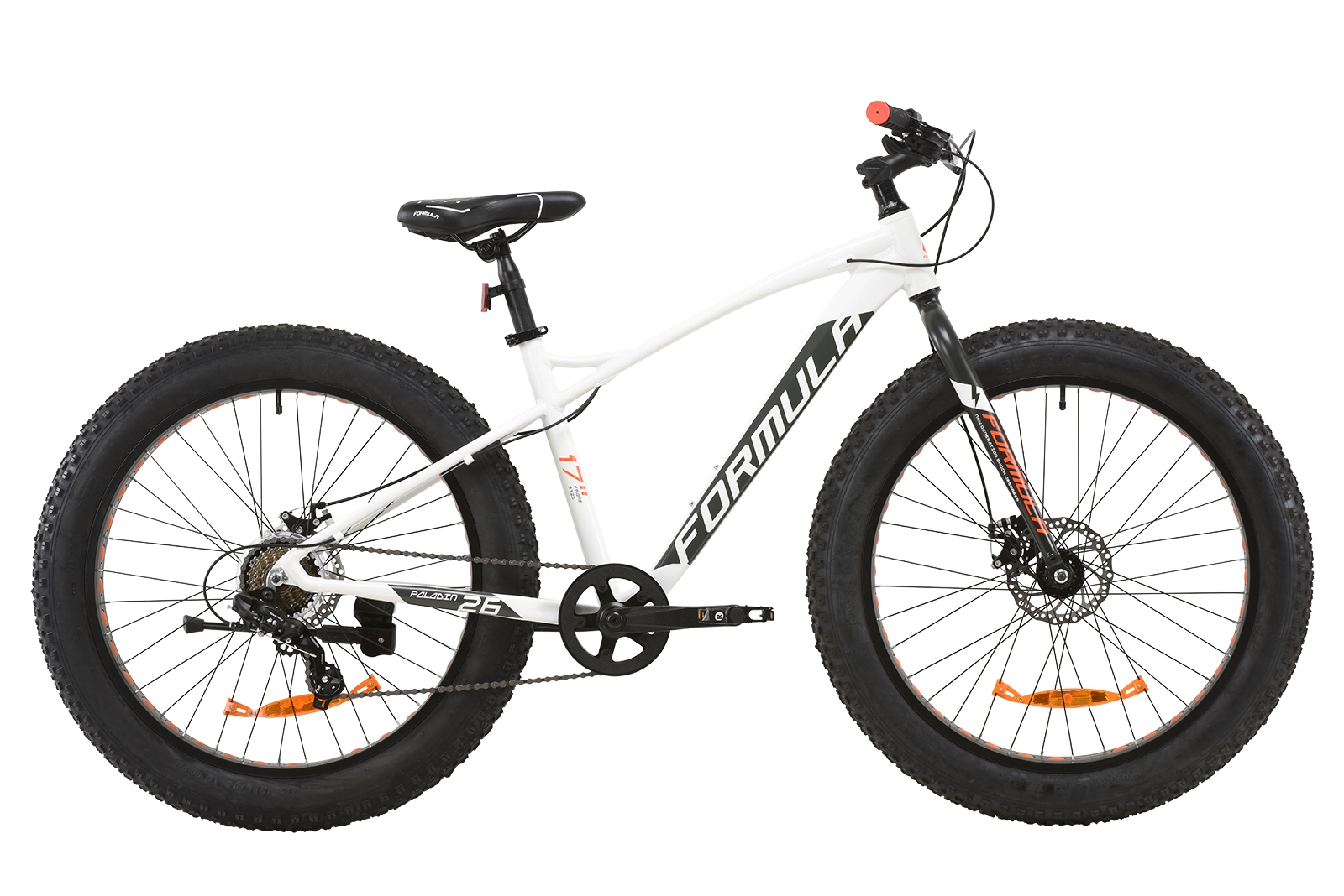

Велосипед 26" Formula PALADIN DD 17" бело-серый с оранжевым (м) 2020