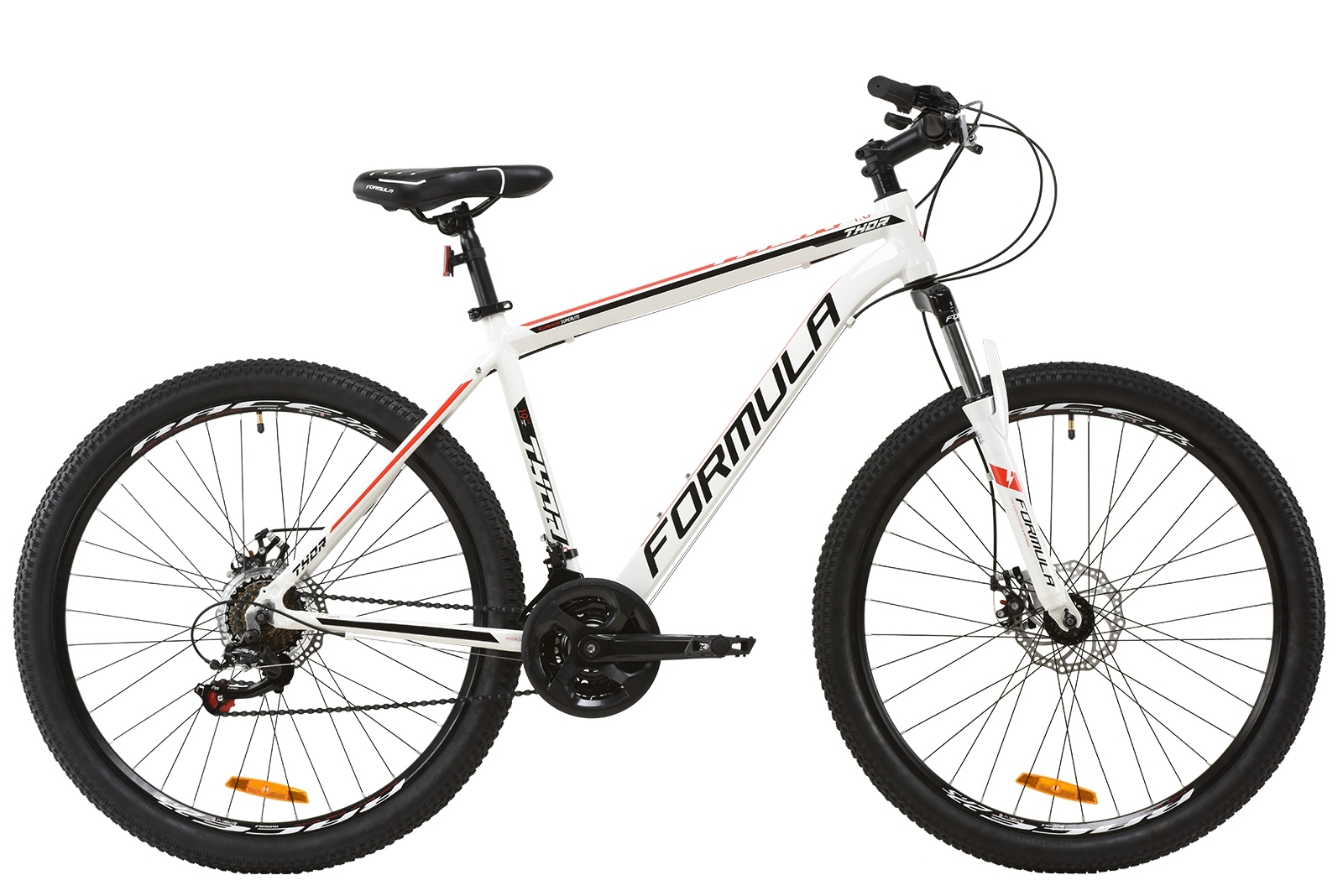 

Велосипед 27.5" Formula THOR 1.0 DD 19" бело-красный с черным 2020