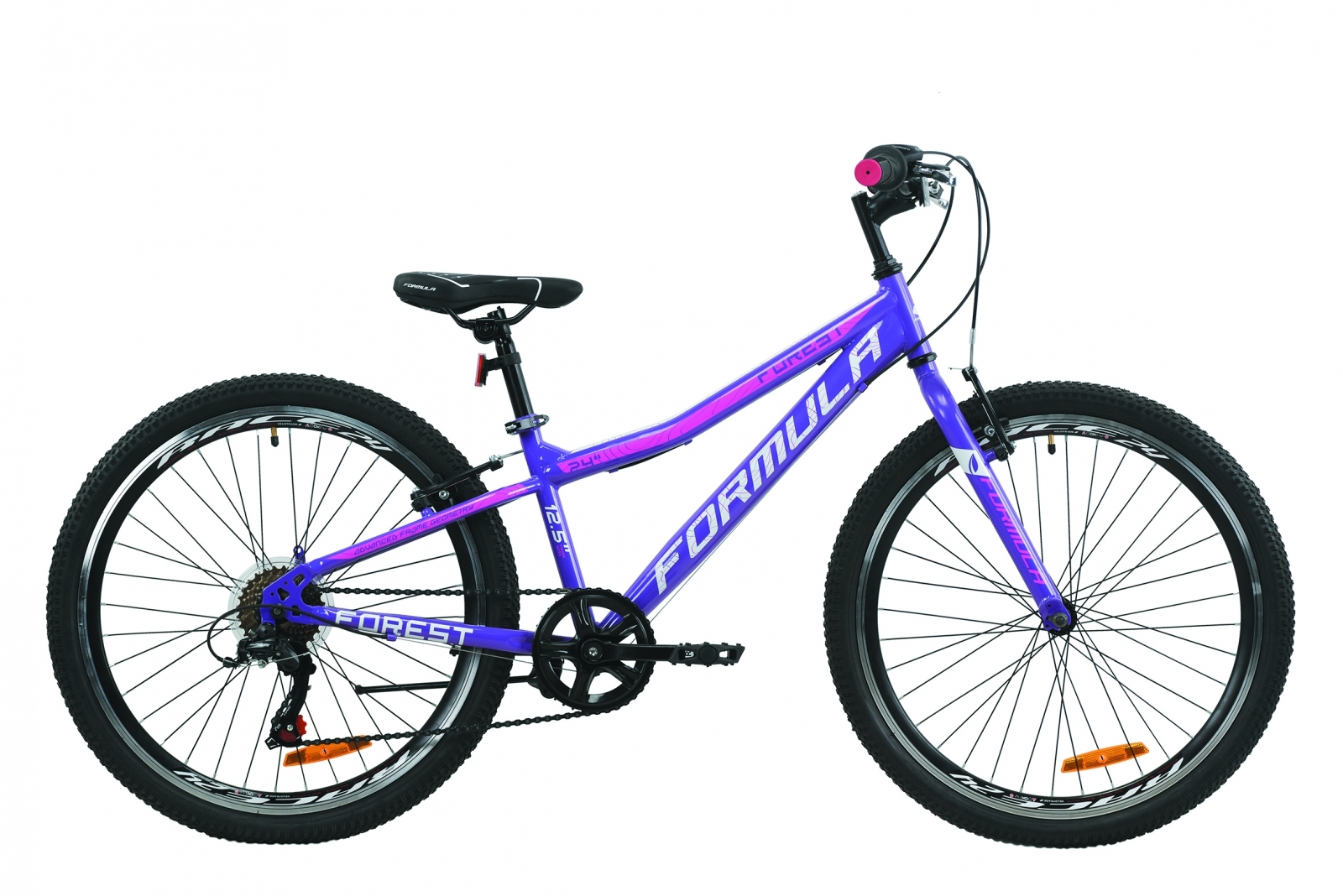 

Велосипед 24" Formula FOREST 12,5" фиолетово-белый с малиновым 2020