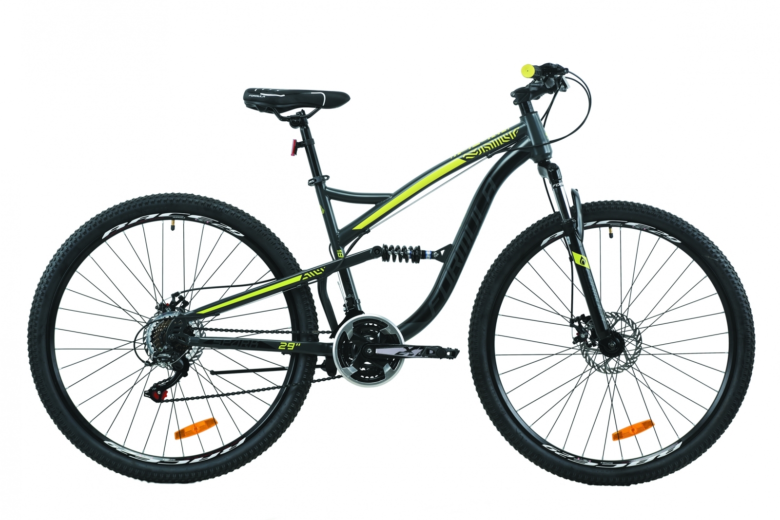 

Велосипед 29" Formula SPARK DD 18" серо-черный с желтым (м) 2020