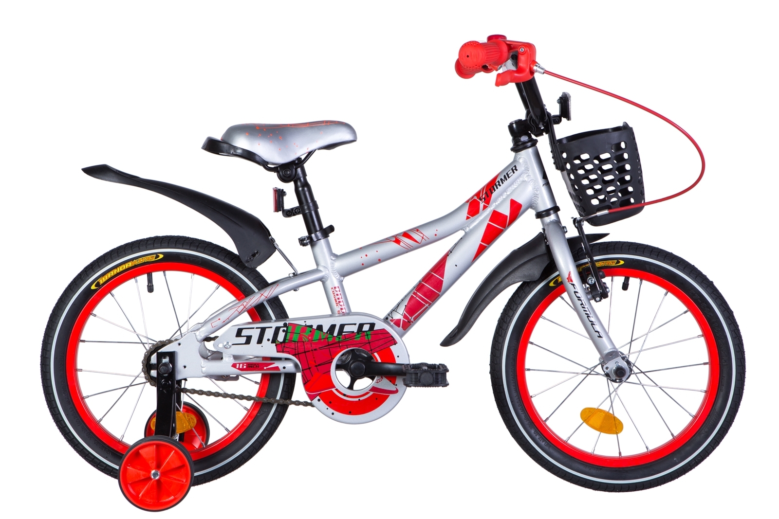 

Велосипед 16" Formula STORMER 8,5" серебристо-красный 2020