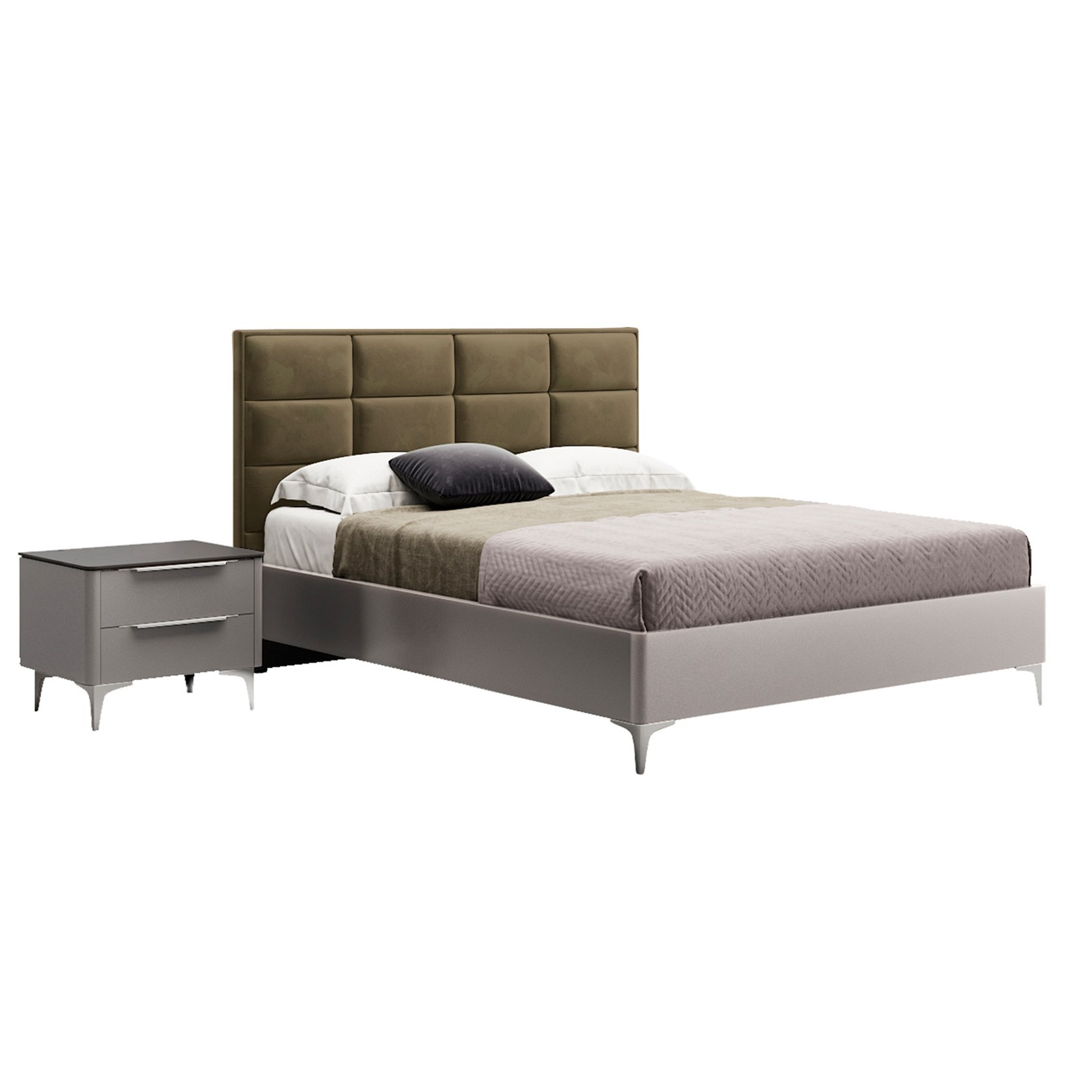 

Кровать Детройт-2 модерн (Green Sofa) Серая + Коричневая 120х200 см 381152_26