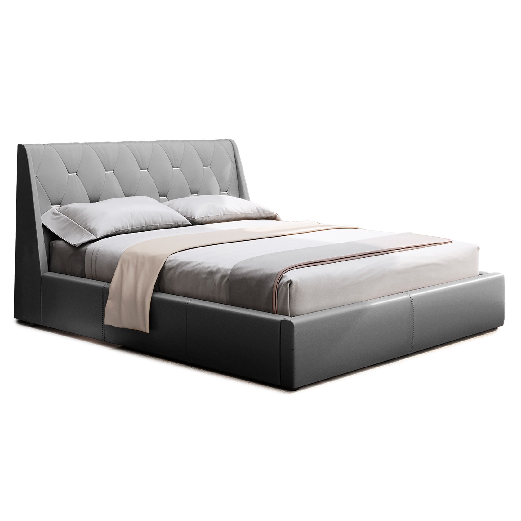 

Кровать Берлин IV (Green Sofa) Серая 160х200 см 381105_38