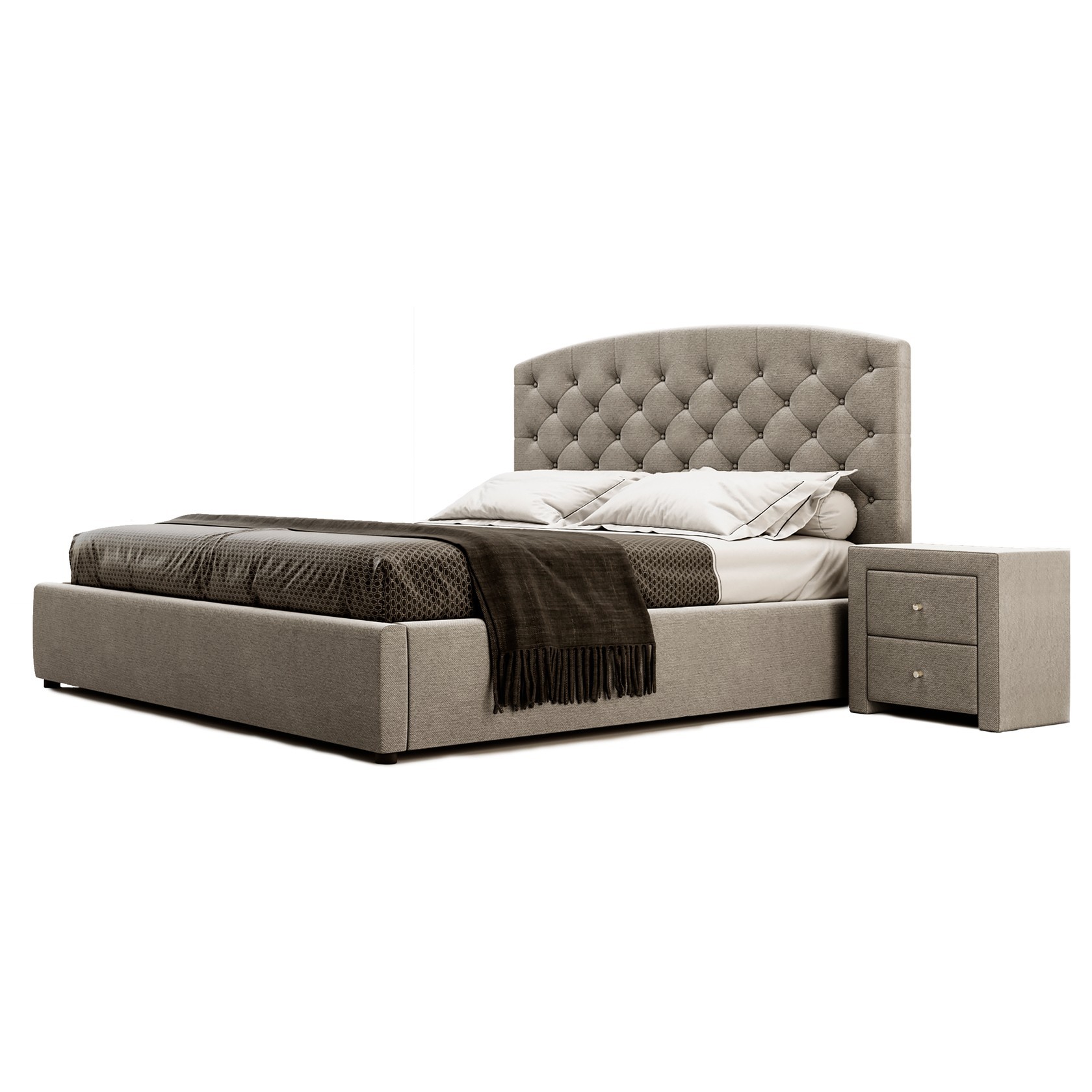 

Кровать Манхэттен III (Green Sofa) Бежевая 120х200 см 381120_46