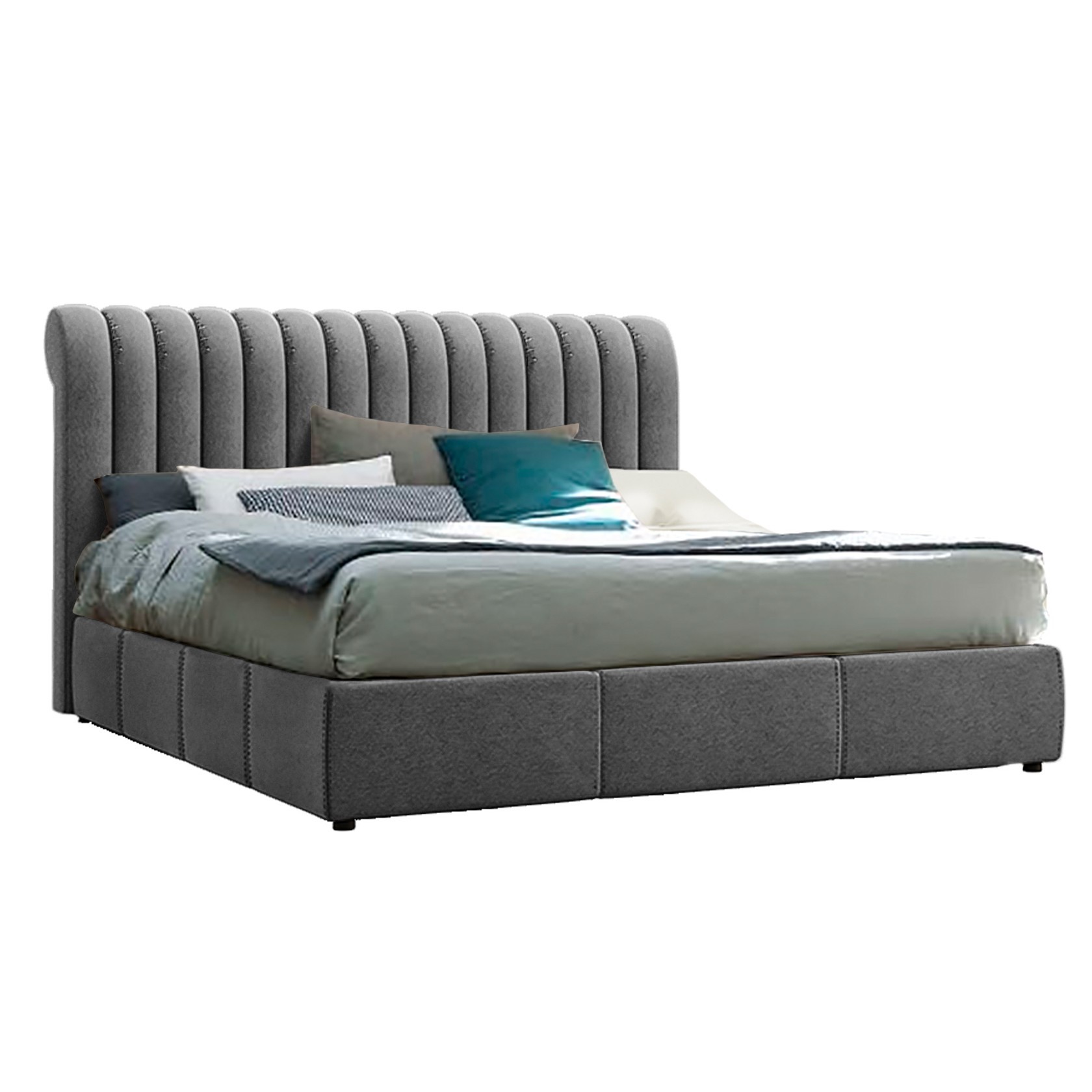 

Кровать Манчестер (Green Sofa) Серая 120х200 см 381121_06