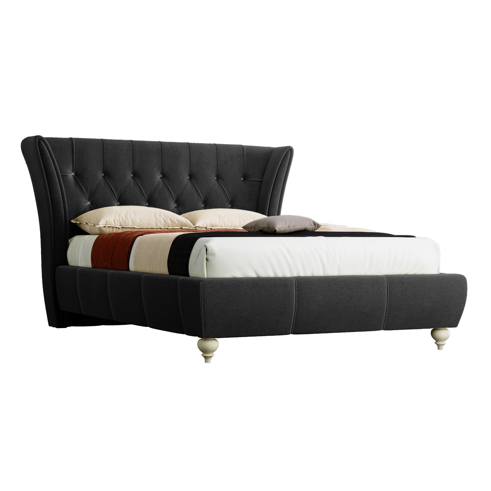 

Кровать Эмма (Green Sofa) Черная 200х200 см 381150_25