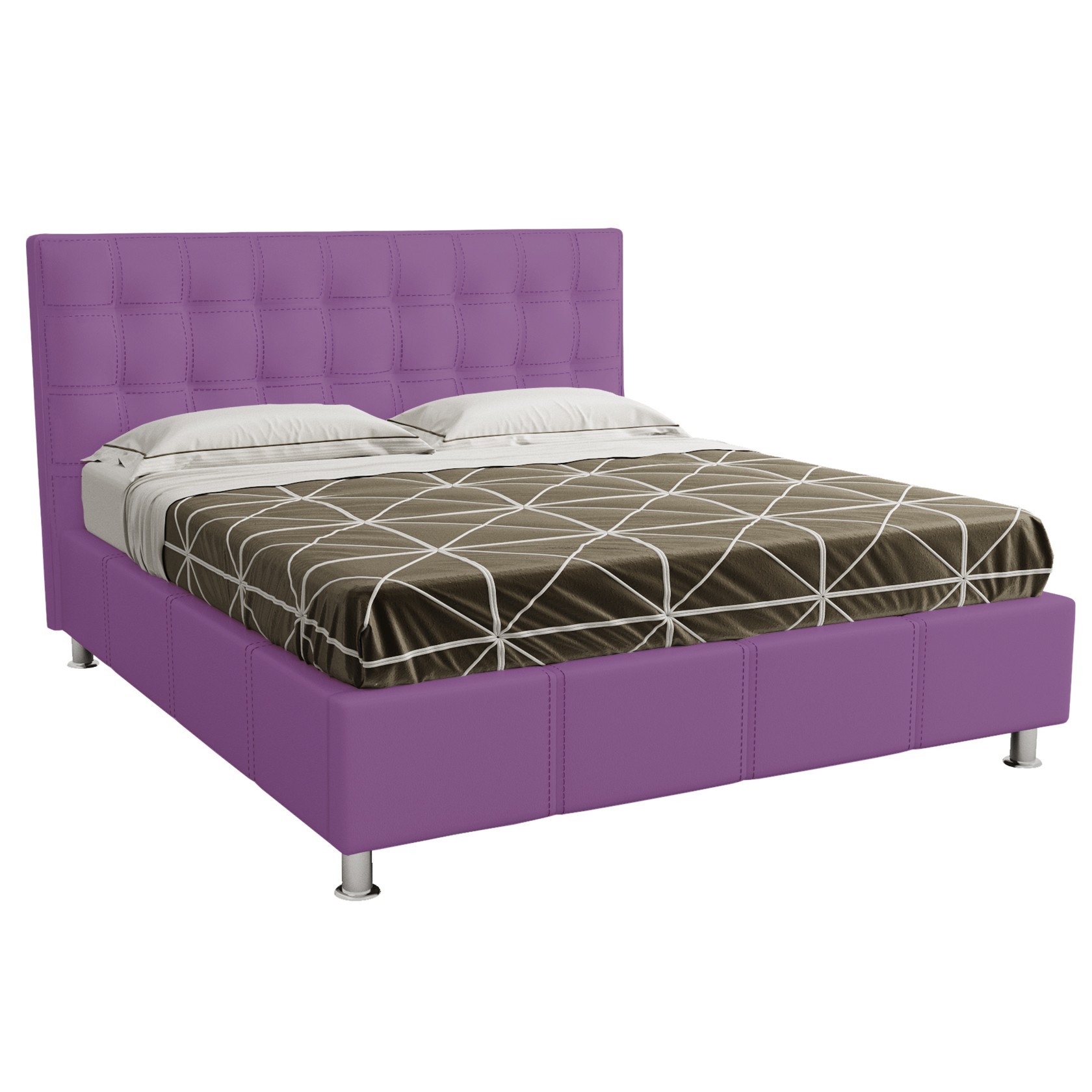 

Кровать Нью-Йорк квадраты (Green Sofa) Фиолетовая 140х200 см 381129_17