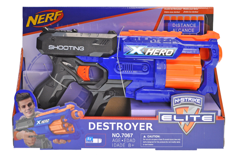 

Бластер "NERF" на поролонових патронах в кор.38*24*8см